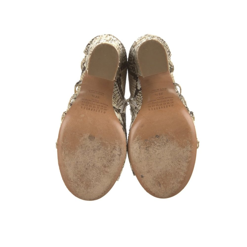 SOLD Maison Martin Margiela Python Snakeskin T-Strap Sandals IT 37.5 - Picture 6 of 9